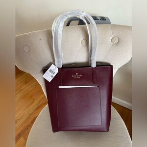 Kate Spade Burgundy Tote Bag